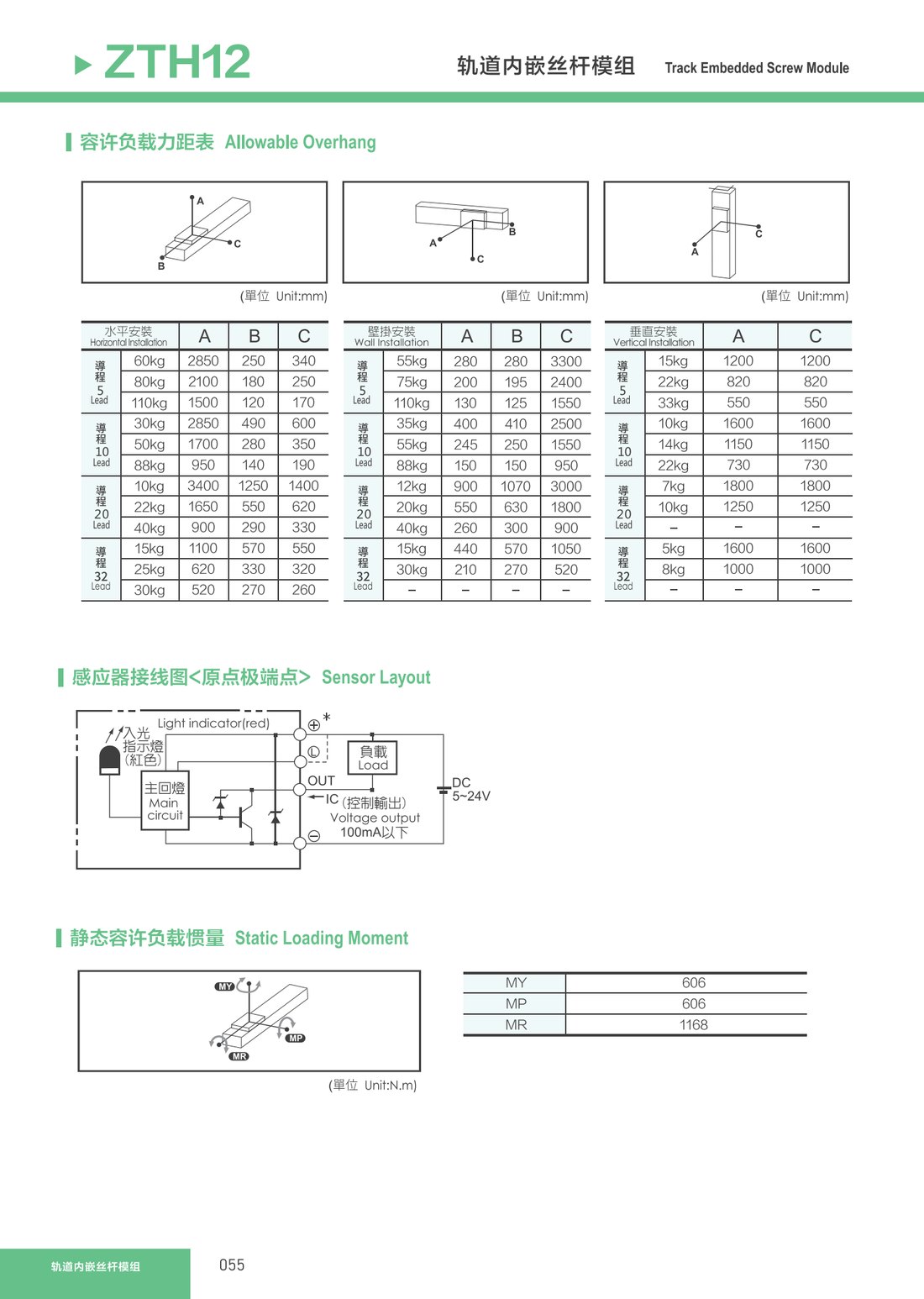轨道内嵌丝杆模组