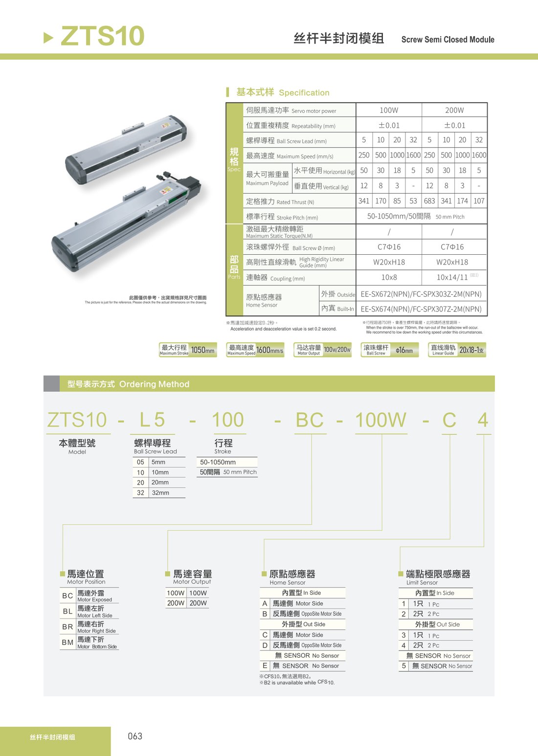 丝杆半封闭模组