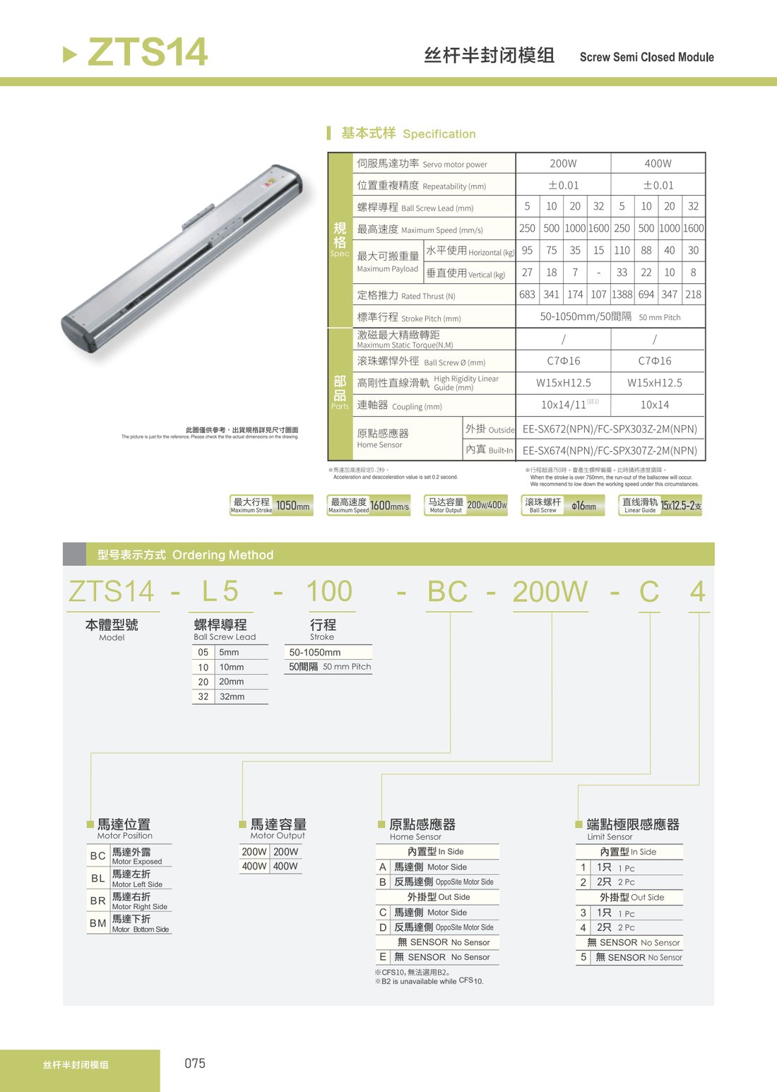 丝杆半封闭模组