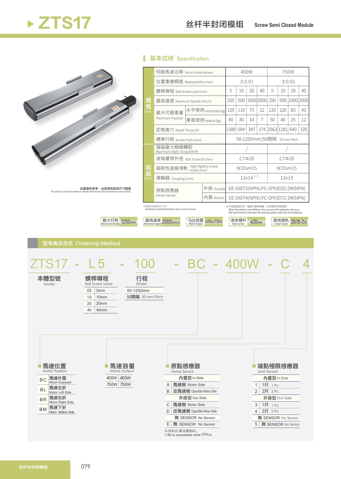 丝杆半封闭模组